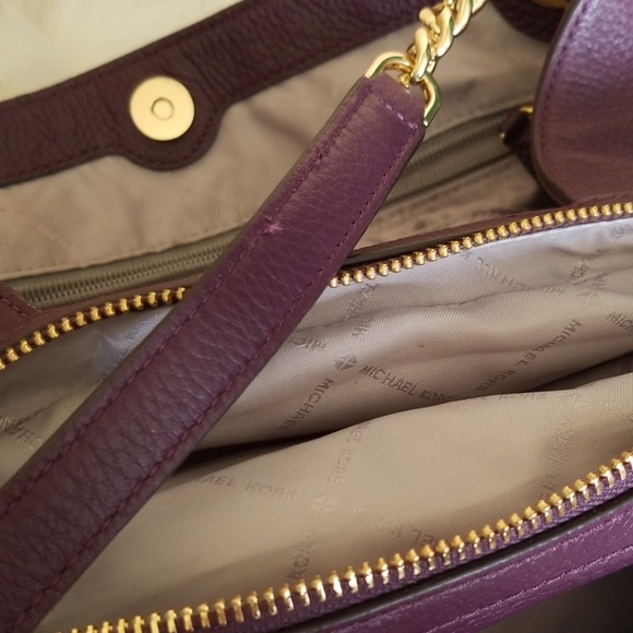 Michael Kors Chain Shoulder Tote, Damson, Jet Set - Picture 8 of 8